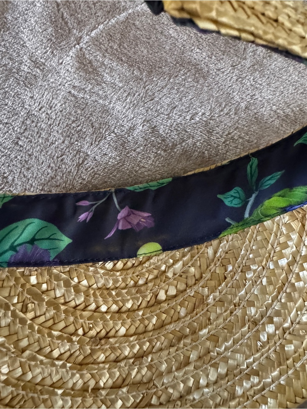 KAVU Palm Playa Visor Straw Hat Coastal Beach Tropical Hat - Picture 5 of 5
